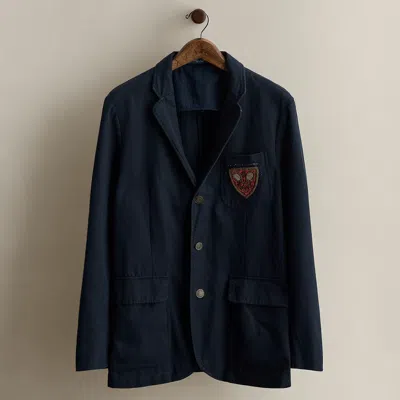 Ralph Lauren Tennis-crest Blazer In Black