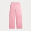 Ralph Lauren Kids' Terry Wide-leg Tracksuit Bottom In Pink