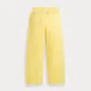 Ralph Lauren Kids' Terry Wide-leg Tracksuit Bottom In Yellow
