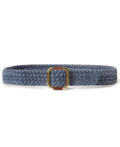 Ralph Lauren Textured Belt In Blue