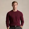 Polo Ralph Lauren Textured Cotton Crewneck Sweater In Red
