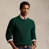 Polo Ralph Lauren Logo Embroidered Knit Jumper In Hunter Navy