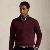 Ralph Lauren Textured Double-knit Pullover In Brown