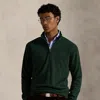 Ralph Lauren Textured Double-knit Pullover In Green
