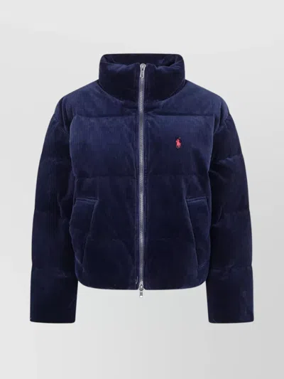 RALPH LAUREN TEXTURED HIGH COLLAR PADDED COAT