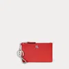 Ralph Lauren Textured Leather Zip Card Case