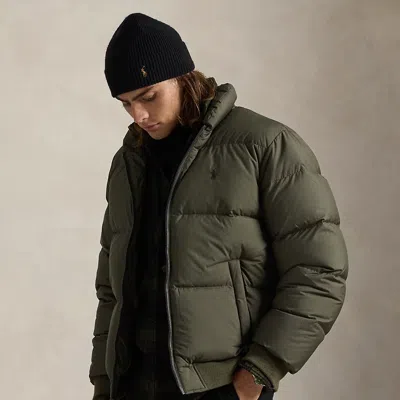Ralph Lauren Textured Ripstop Down Jacket In Green