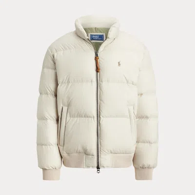 Ralph Lauren Textured Ripstop Down Jacket In White