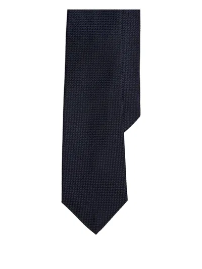 Ralph Lauren Textured Silk Tie In Blue