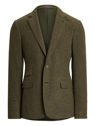 RALPH LAUREN TEXTURED SINGLE-BREASTED BLAZER