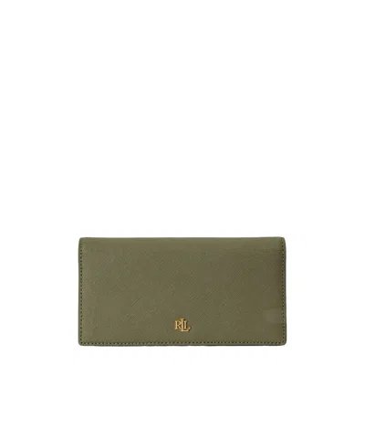 Ralph Lauren Textured Wallet In Green