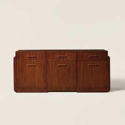 Ralph Lauren Thayer Dining Cabinet In Brown