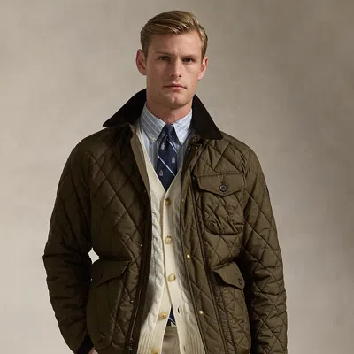 Polo Ralph Lauren The Beaton Quilted Jacket In Dark Brown