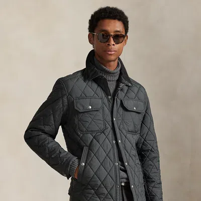 Ralph Lauren The Beaton Quilted Jacket In Gray