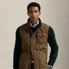 Ralph Lauren The Beaton Quilted Utility Vest In Brown
