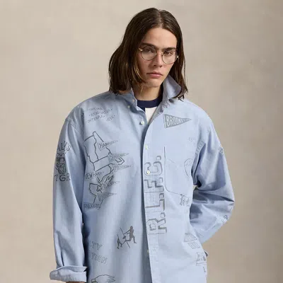Ralph Lauren The Big Shirt In Blue