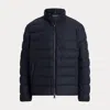 Ralph Lauren The Colden Herringbone Down Jacket In Blue