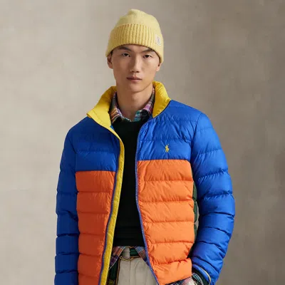 Ralph Lauren The Colden Packable Color-blocked Jacket In Animal Print