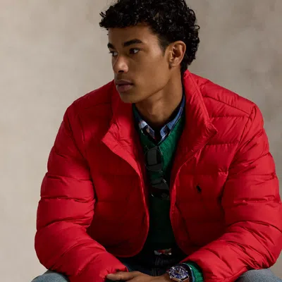 Ralph Lauren The Colden Packable Down Jacket In Red
