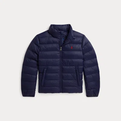 Ralph Lauren Kids' The Colden Packable Quilted Jacket In Newport Navy In Blue