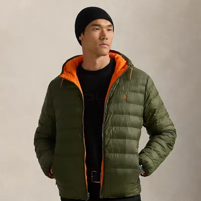 Polo Ralph Lauren The Colden Reversible Jacket In Armadillo/sailing Orange