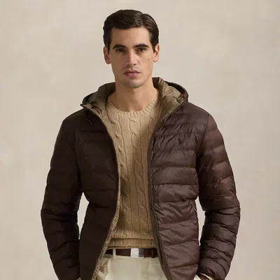 Polo Ralph Lauren The Colden Reversible Jacket In Nutmeg Brown/dark Taupe