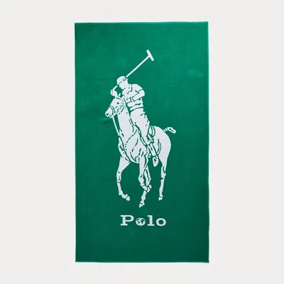 Polo Ralph Lauren The Earth Polo Towel In White/green