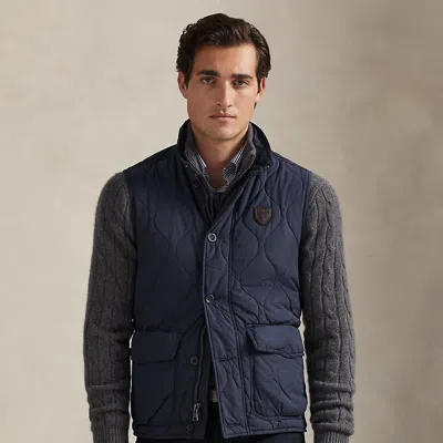 Ralph Lauren The Eastham Quilted Vest In Blue