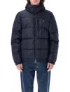 Polo Ralph Lauren Black Down Jacket With Patent Effect And Embroidered Pony Logo On Chest In Tech Fabric Man In Black