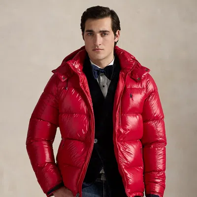Ralph Lauren The Gorham Glossed Down Jacket In Red