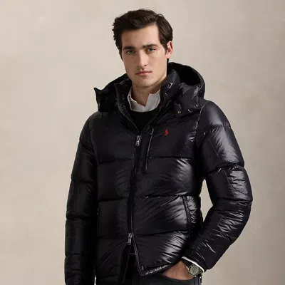 Ralph Lauren The Gorham Glossed Down Jacket In Black