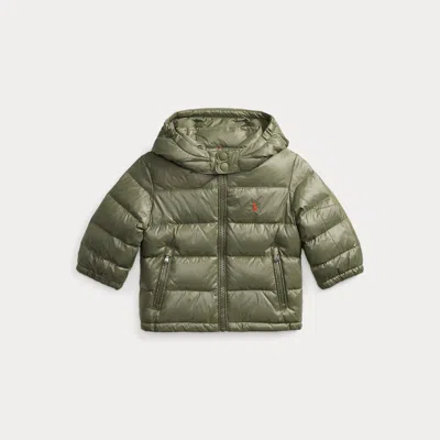 Ralph Lauren Babies' The Gorham Glossed Down Jacket In Cruise Olive In Green