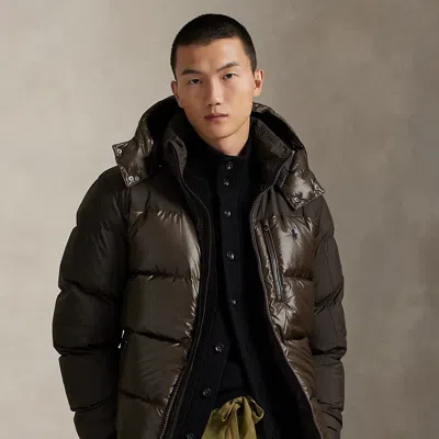 Ralph Lauren The Gorham Two-tone Down Jacket In Brown