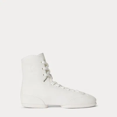 Ralph Lauren The High-top Pony Ballerina Sneaker In White