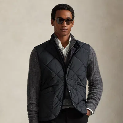 Ralph Lauren The Hurston Quilted Utility Vest In Black