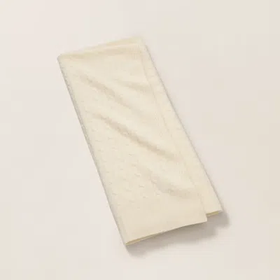 Ralph Lauren The Iconic Cable Cashmere Throw Blanket In Cream In White