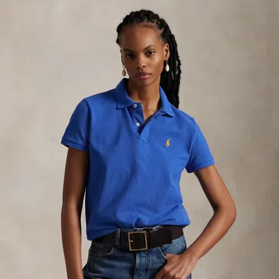 Polo Ralph Lauren The Iconic Classic Fit Mesh Polo Shirt In New Iris Blue In Multi