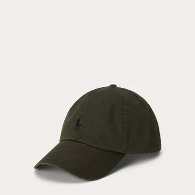 Ralph Lauren The Iconic Cotton Chino Ball Cap In Green