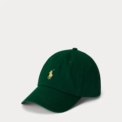 Ralph Lauren The Iconic Cotton Chino Ball Cap In Green