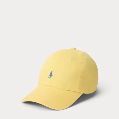 Ralph Lauren The Iconic Cotton Chino Ball Cap In Beach Yellow