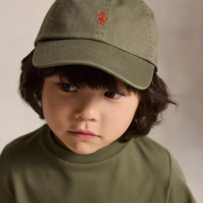 Ralph Lauren The Iconic Cotton Chino Ball Cap In Cruise Olive