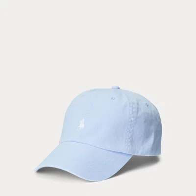 Polo Ralph Lauren The Iconic Cotton Chino Ball Cap In Office Blue In Gray