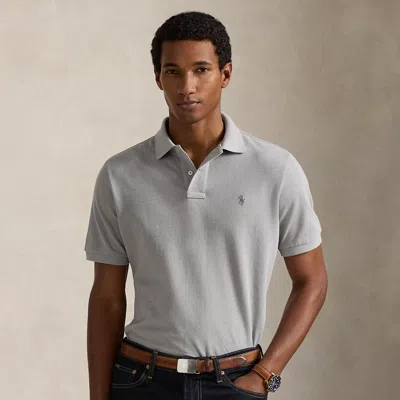 Ralph Lauren The Iconic Mesh Polo Shirt In Gray