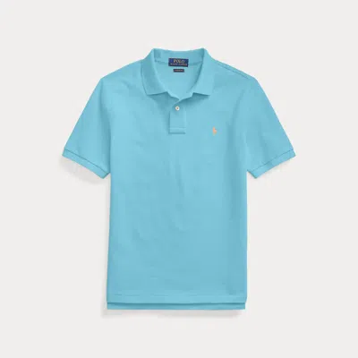 Ralph Lauren Kids' The Iconic Mesh Polo Shirt In Cove Blue
