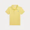 Ralph Lauren Kids' The Iconic Mesh Polo Shirt In Yellow