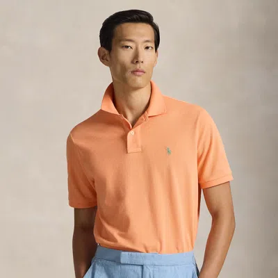 Ralph Lauren The Iconic Mesh Polo Shirt In Orange