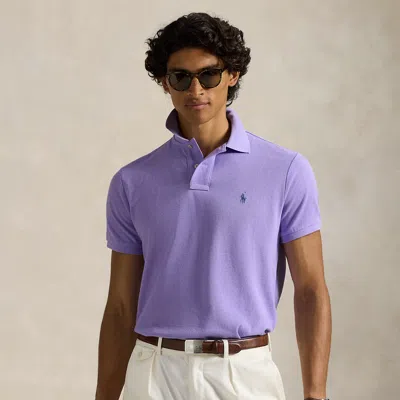 Ralph Lauren The Iconic Mesh Polo Shirt In Purple