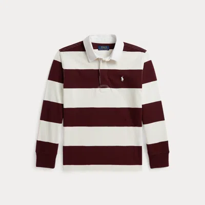 Ralph Lauren The Iconic Rugby Shirt In Rich Ruby/nevis