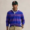 Polo Ralph Lauren The Iconic Rugby Shirt In Purple Cactus/blue