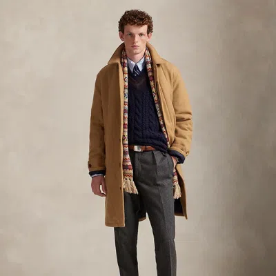 Ralph Lauren The Langdon Wool Walking Coat In Brown